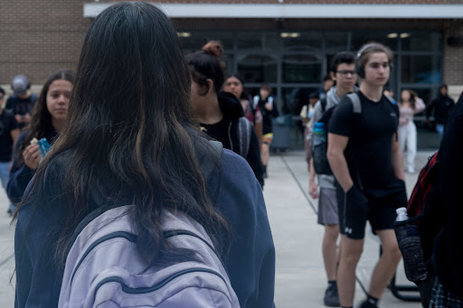 Denmark’s student body in the courtyard.
