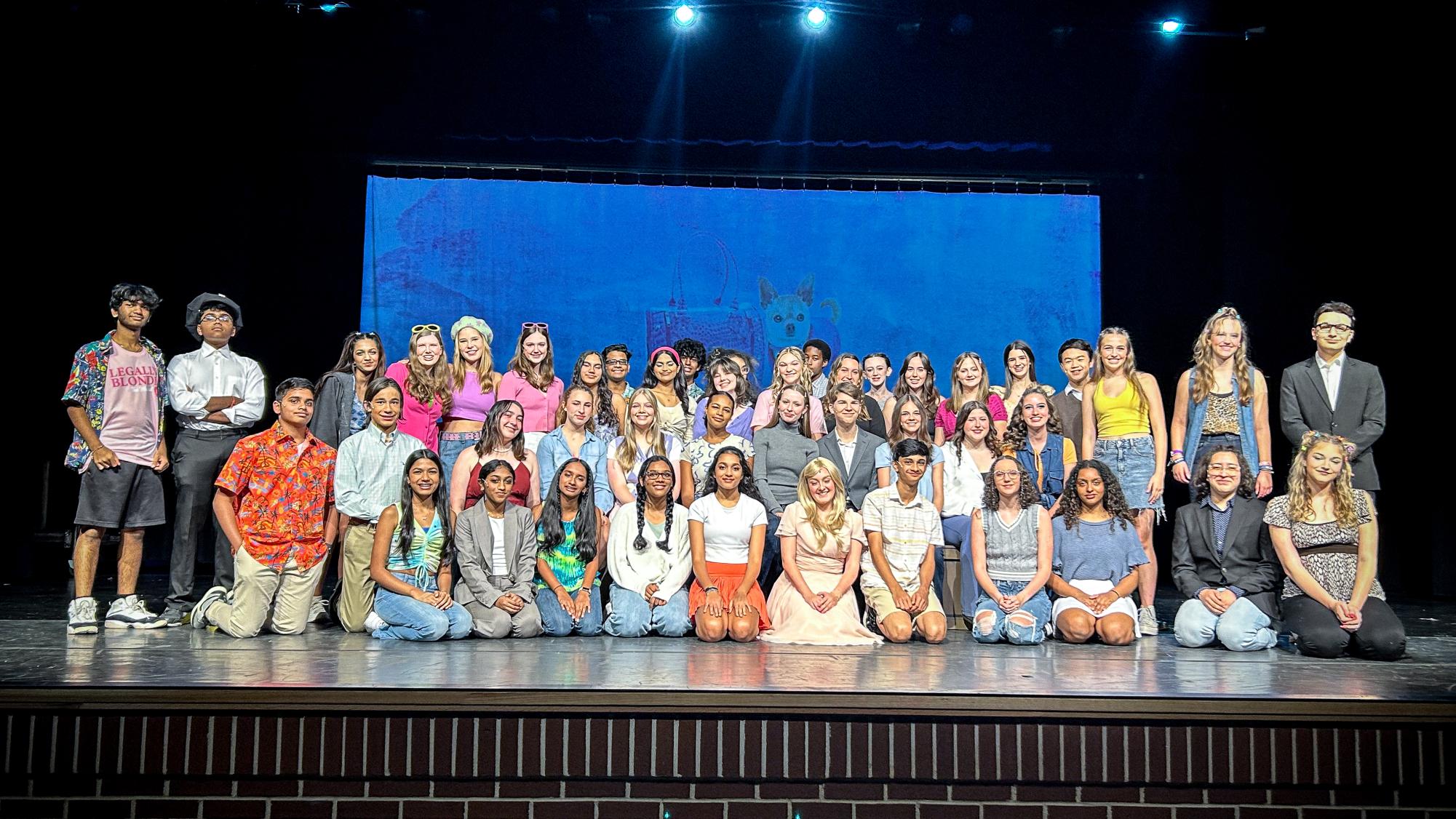 The cast of Denmark High Schools production of Legally Blonde: The Musical JR.