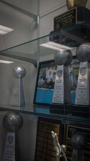 The showcase of soccer trophies won by Denmarks teams!