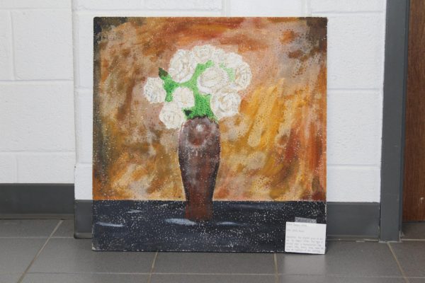 Photo by Nimit Kumar of student artwork for Modern World Language Week 