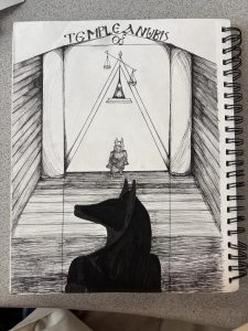 “Temple of Anubis,” a sketch